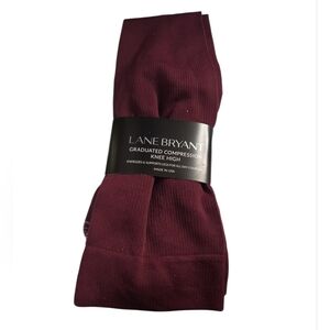 Lane Bryant Burgundy Knee High Compression  Socks
